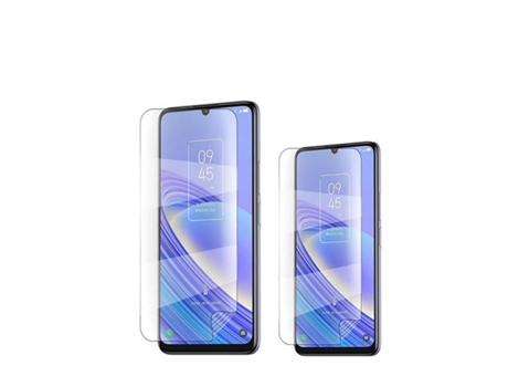 Conjunto de Protectores de Pantalla Protectoras Frente para Tcl 505 Tcl 505 GIFT4ME Hidrogel Transparente (2un)