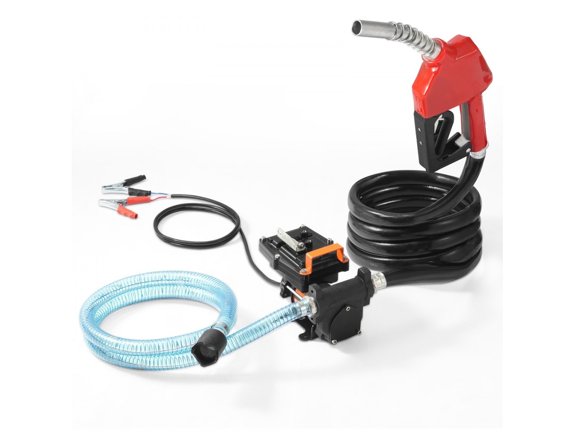 Bomba De Transferencia De Combustible Diésel 15 Gpm Con Pistola Automática 12 V Tekmaquinas
