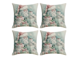 Fundas de cojines navideños con temática de Papá Noel y Muñeco de Nieve TRUYUETY