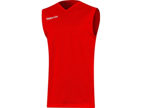 Camiseta de Hombre para Baloncesto MACRON Sin Mangas Amon Rojo (M)