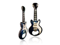 Abrebotellas Con Forma De Guitarra E Imán, Un Regalo Para Los Amantes De La Música Y La Cerveza, De Acero Inoxidable.