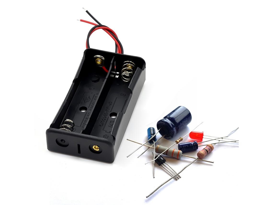 Soporte de plástico para batería 18650 de 3,7 V ZYBLSSBB (2 secciones)