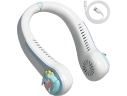 Ventilador De Cuello (blanco) | Tres Velocidades Ajustables - Sin Aspas - Usb | Artefacto De Enfriamiento