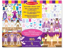 Jogo de Mesa MELISSA & DOUG Reusable Stickers - Dress Up Theme (3 Anos)