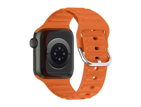 Correa Apple Watch 41mm / 40mm y 38mm Silicona Ajustable Naranja AVIZAR