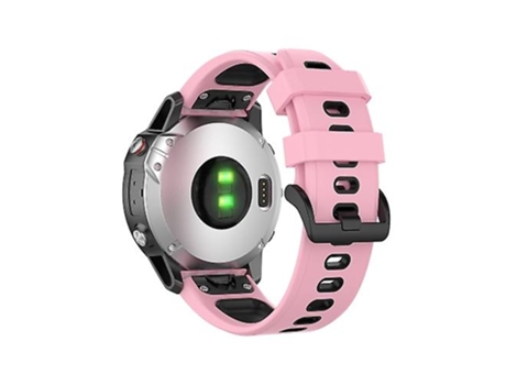 Correa Smartwatch Para Garmin Fenix 7/Epix Rosa Negro VENISYMLIS