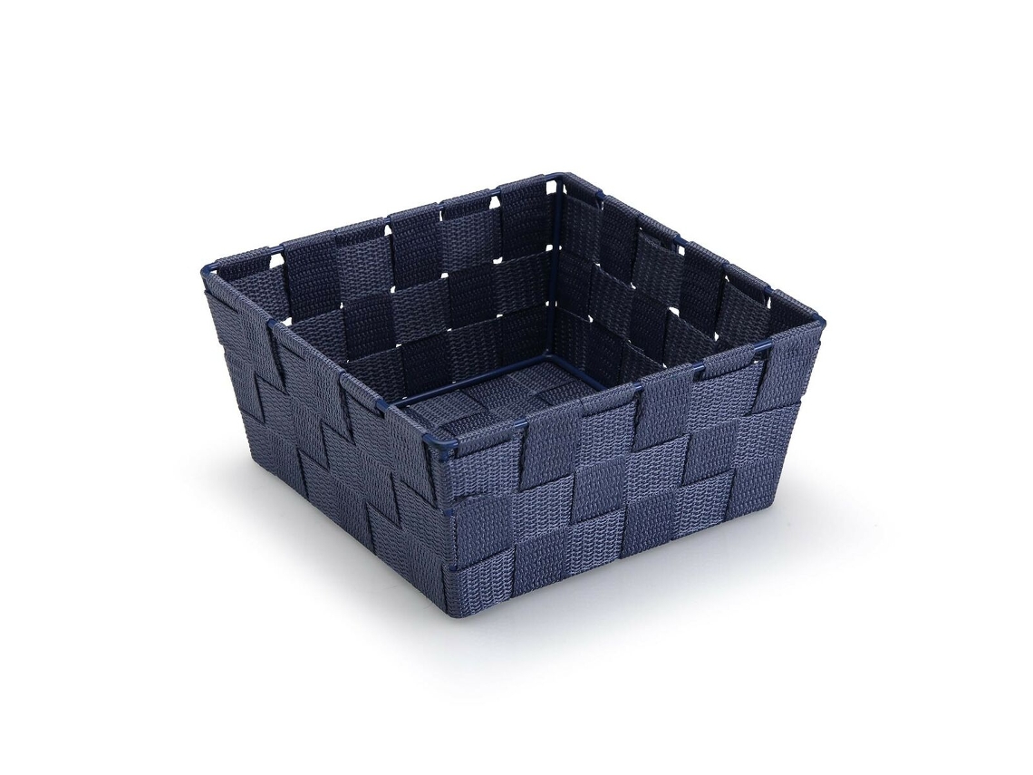 Cesta Versa Azul oscuro Mediana Textil 19 x 9 x 19 cm