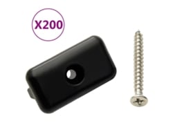 Clips de suelo con tornillos 200 piezas Plástico/Acero inoxidable. 304 Dkd Decoración del hogar