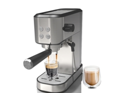 Cafetera eléctrica con sistema de espumado de leche de 20 bares