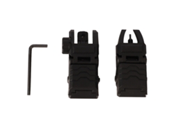 Espejos Retrovisores Plegables Delanteros Y Traseros Para Combate M4 Mgpcqb En Nailon Negro.