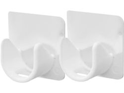 Adhesivos Para Barra De Cortina (2 Piezas), Juego De Soportes De Tensión, Fijaciones Sin Taladro Para Cortinas Y Ropa,