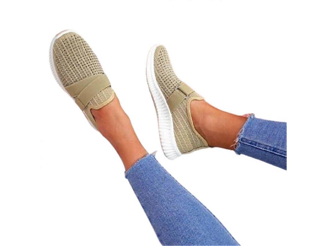 2026-zapatos Slip-on Mujer Con Suela Ortopédica Zapatillas Moda Plataforma Transpirable Y Confortable