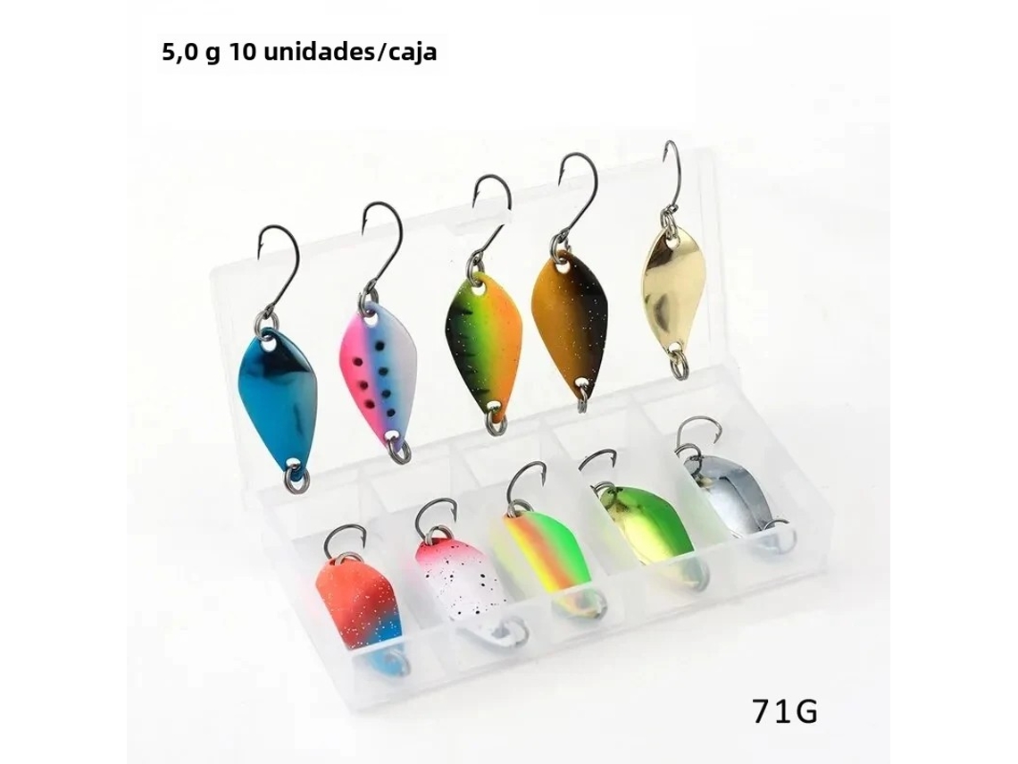 Conjunto de Spinners MDUG para Jigging, 5,0 G, para Trutas e Robalos