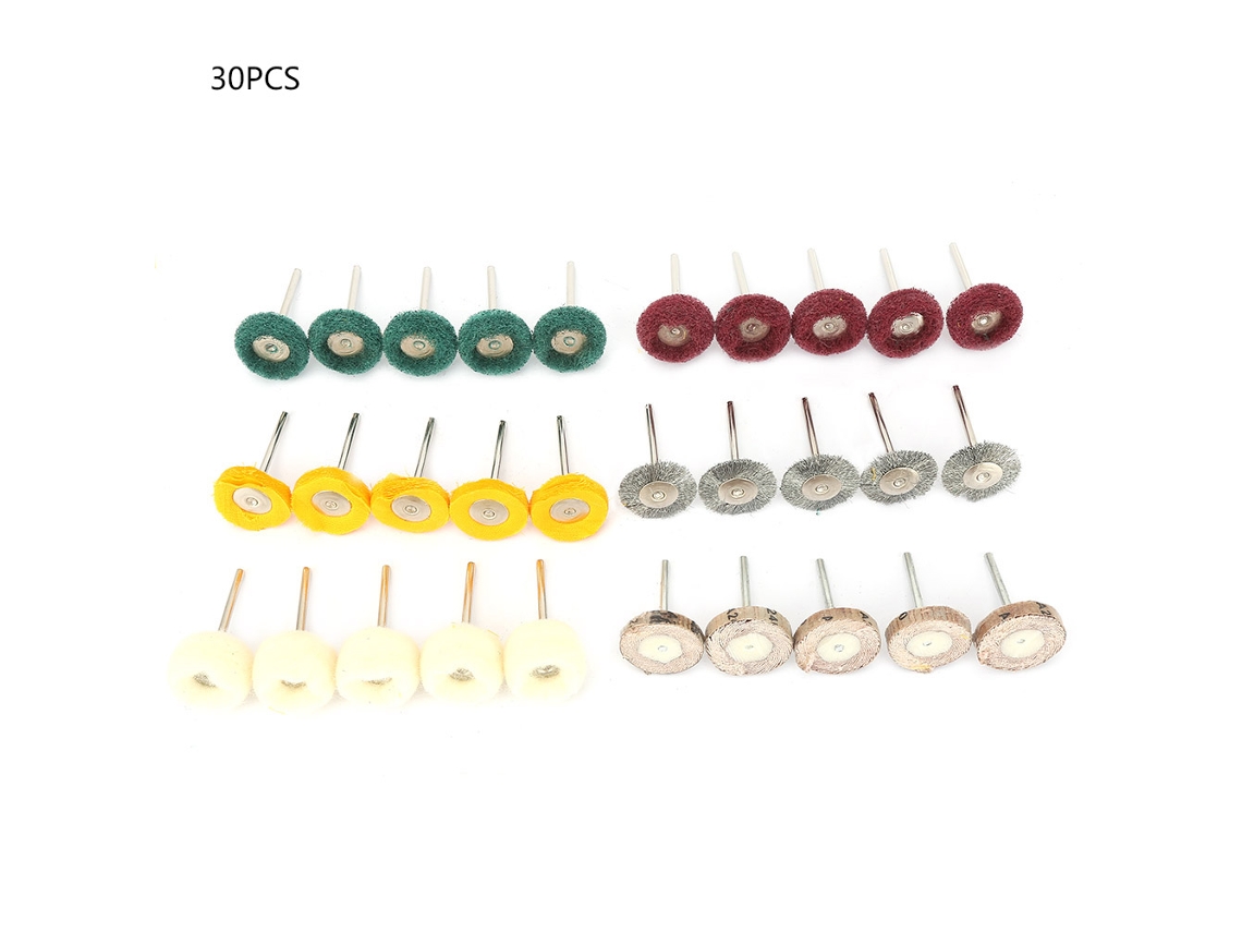 30 Cepillos De Acero Inoxidable De 25 Mm Para Pulir Y Lijar.