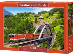 Puzzle CASTORLAND Train on the bridge (500 Piezas)