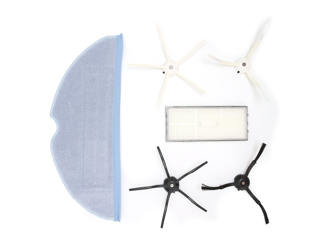 Kit De Repuesto: Paño De Limpieza, Filtro Y Cepillo Lateral Para La Aspiradora Robot T7s, T7plus Y S7.