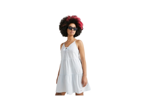 Vestido TOMMY JEANS (XS - Blanco)