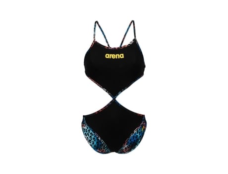 Bañador de Mujer para Natación ARENA Pieza Rule Twist Negro (M)