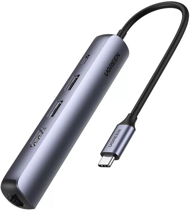 Concentrador USB-C Ultra Slim 5 en 1 con Ethernet y HDMI Wired Gigabit N/A