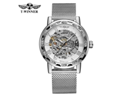 (estilo 4) Relógio Mecânico Com Pulseira De Malha, Corda Manual, Mostrador Com Numerais Romanos.
