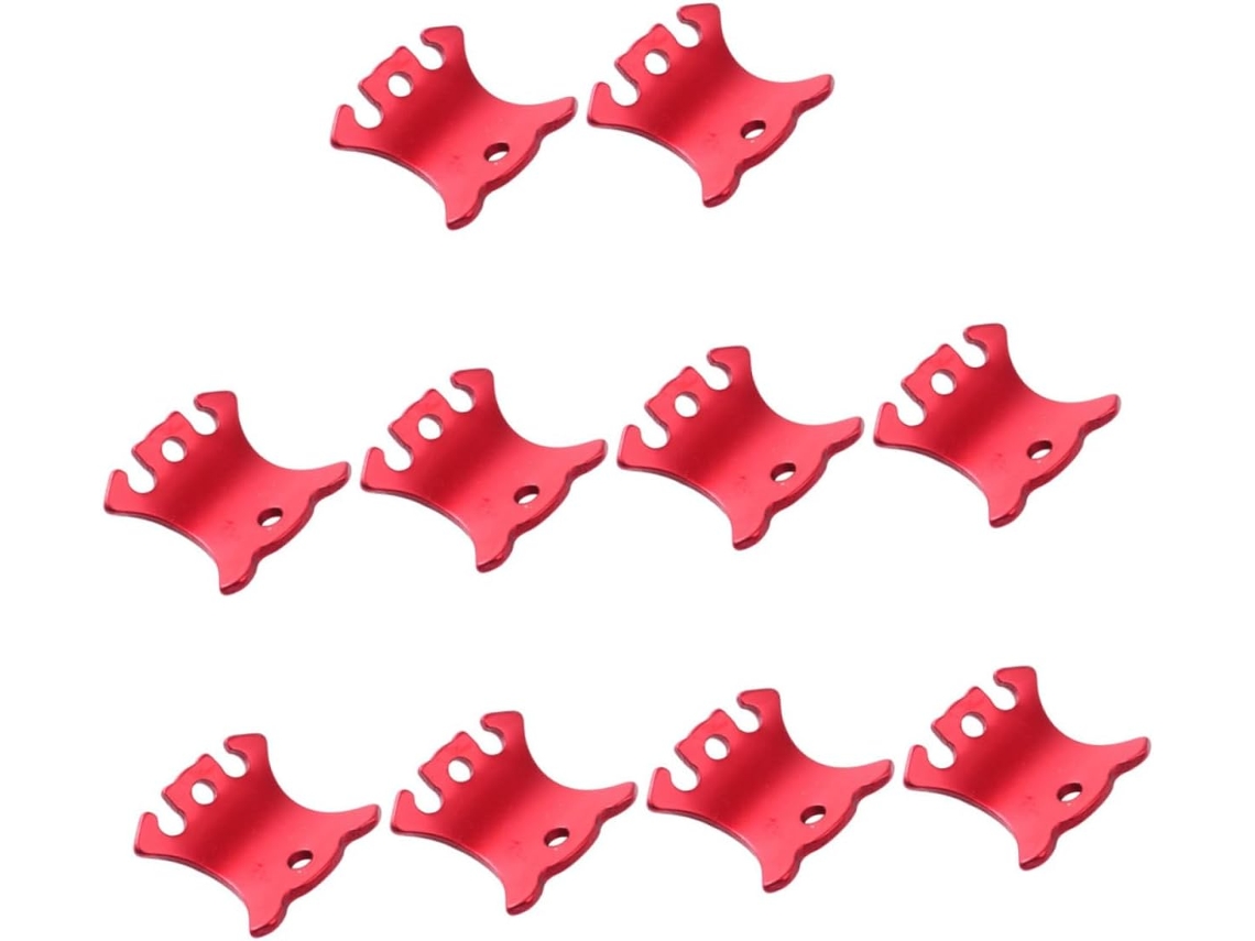 Juegos 4 Campaña Ligeros Desgaste, Aluminio 10 Rojo, De Lazos Para Cuerda Tienda Resistentes Al