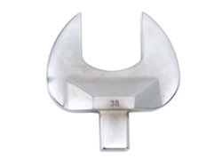 Llave de pata de gallo de extremo abierto, acero de alto carbono, 14x18 mm, cromada, pulida, 38 mm/1,5 pulgadas, repuesto, sin marca