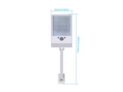 Lámpara solar de exterior modelo 2026 con 48 LED, 800 lm, sensor de movimiento, resistente al agua, para jardín, hogar y uso en la calle, con soporte y control remoto.