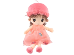 Muñeca De Peluche Infantil Para Niñas Muñeca De Tela Cartoonesca Regalo De Cumpleaños Decoración Rosa 50cm
