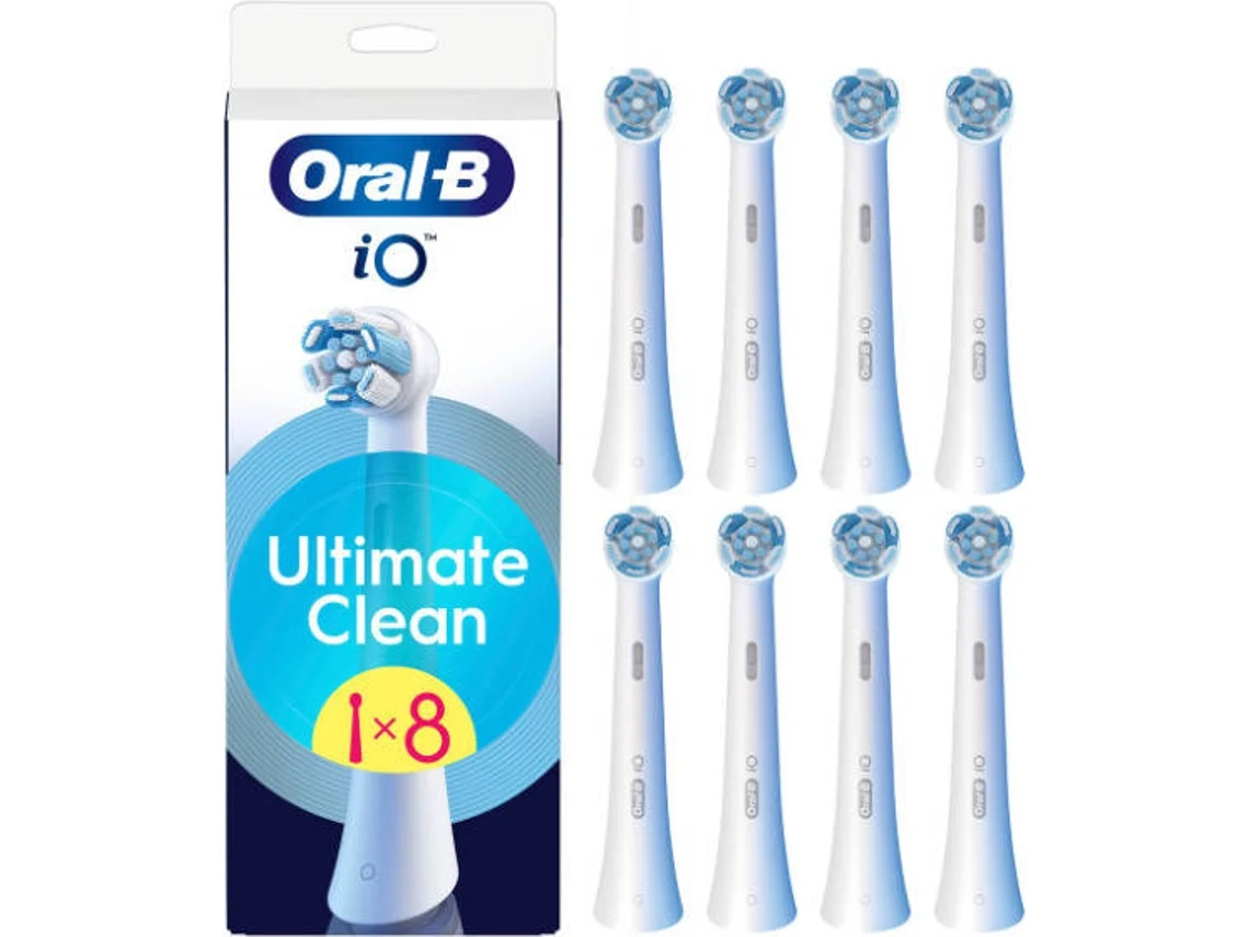 Recambio de cepillo de dientes ORAL-B IO Ultimate Clean Blanco (8 unidades)