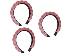 Diadema Elegante Dorada De 3 Piezas Con Trenzas: Un Accesorio Chic Para Salir Y Para Eventos Especiales.