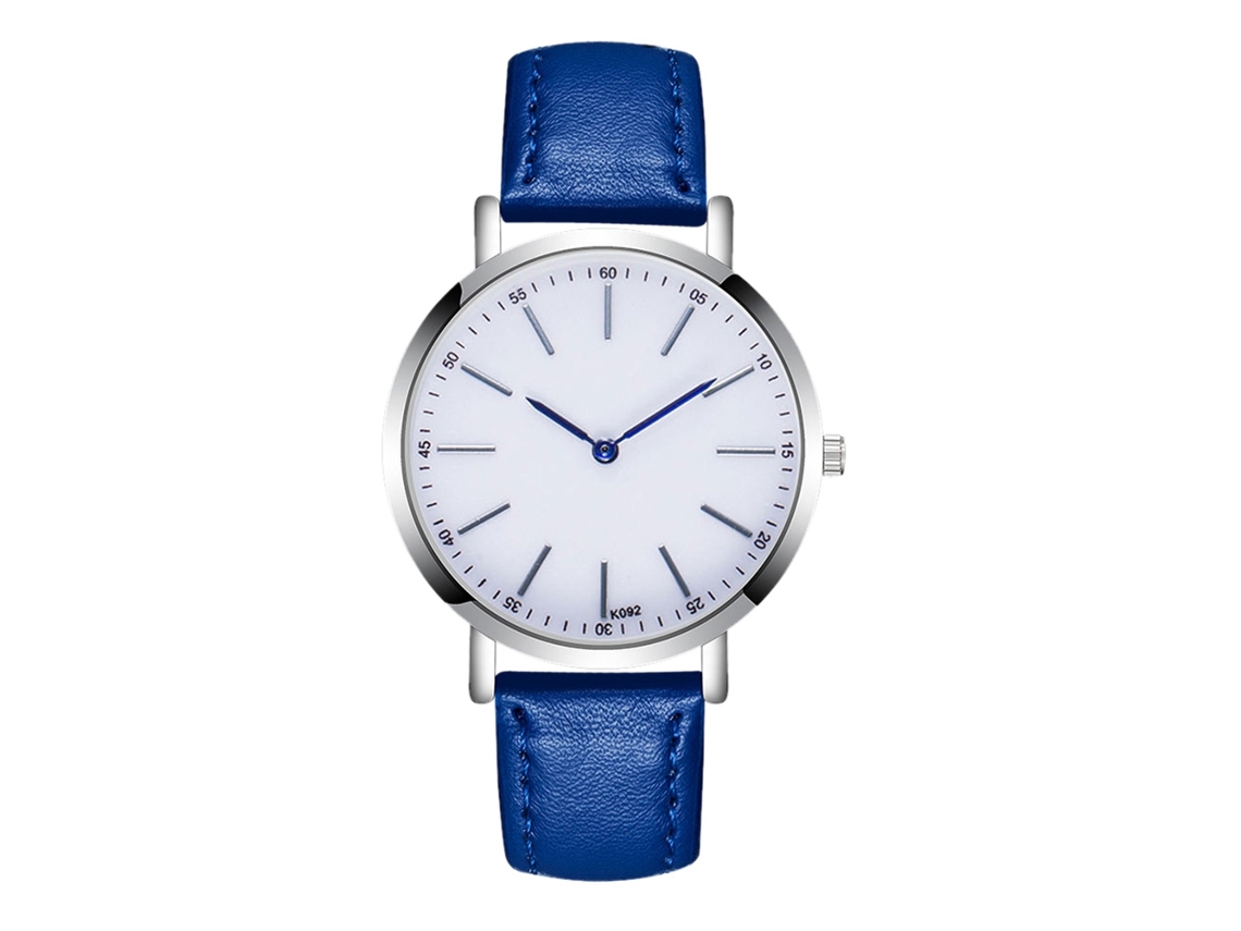 Reloj Hombre De Negocios Moda Correa De Cuero Sapphire Analógico De Cuarzo