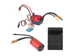 Combo Motor Brushless Impermeable S2845 2800kv + Esc 35a + Tarjeta De Programación Para Coches Rc 1/12 Traxxas Hsp