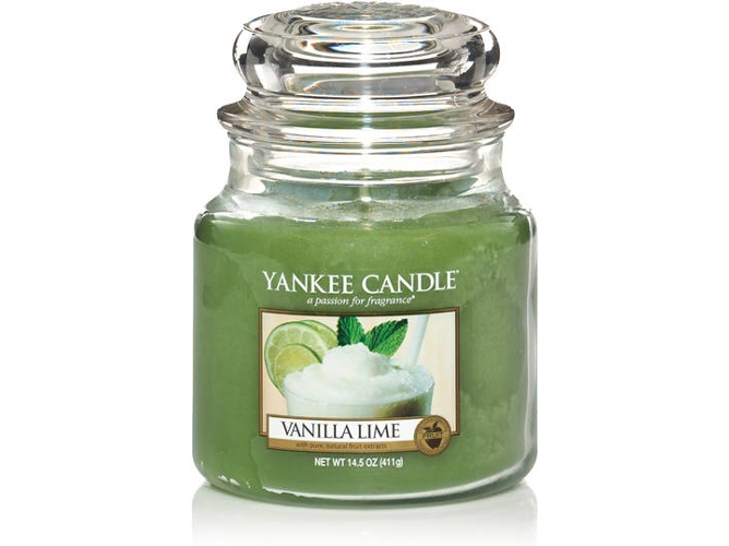 Vela YANKEE CANDLE 1107077E Verde, Vainilla 1 pieza(s)