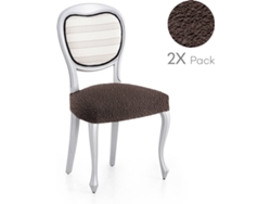 Pack de 2 Fundas Elásticas para Base de Silla MILICA Spongy Marrón (50x50 cm)