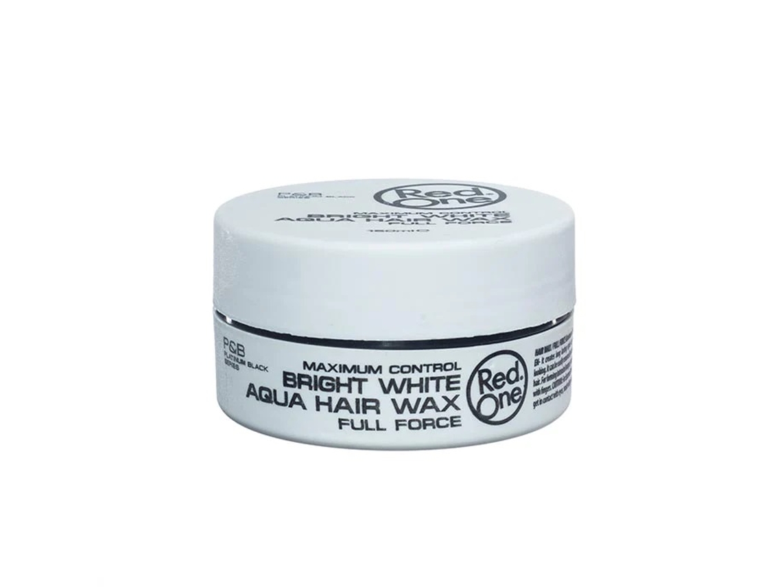 Cera en gel Aqua Hair 150 ml, blanco brillante, fórmula de máxima fijación Red One