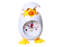 Reloj despertador digital con luz RGB ajustable, puerto USB y espejo para dormitorio.