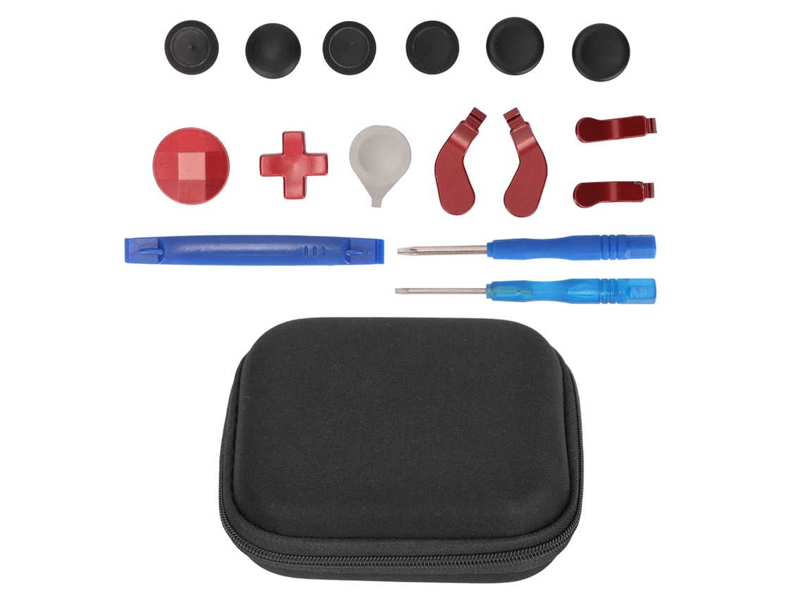 Kit De Ferramentas De Reparo 13 Em 1 Para Controle Xbox One Elite Series 2 Aço Inoxidável Vermelho