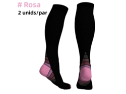 (rosa, Un Par, Sm) Calcetines De Compresión, Compresión Progresiva 20-30 Mmhg, Adecuados Para Correr.