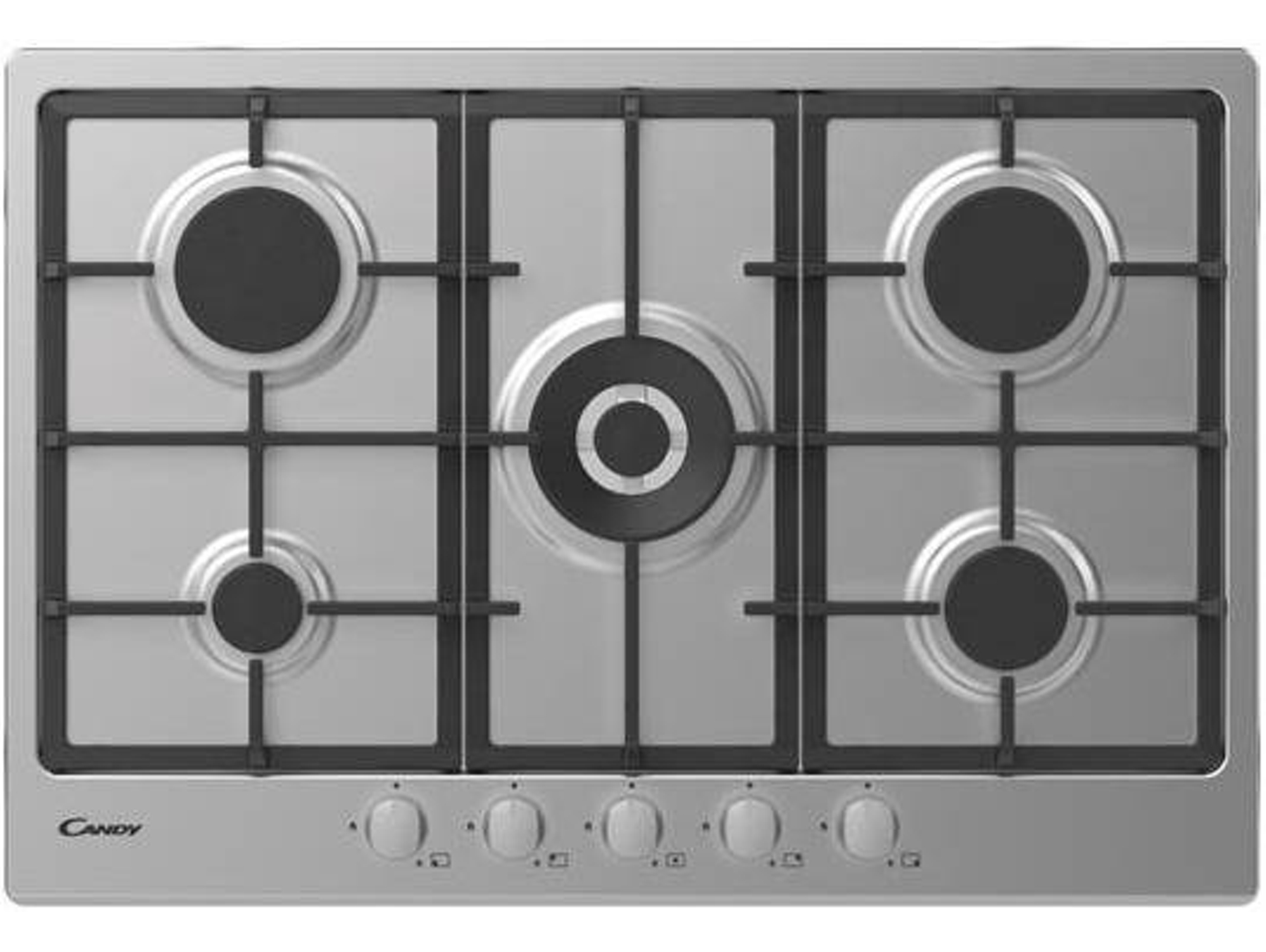 Placa de Gas CANDY CHG74WX (Gas Natural - 74.5 cm - Inox)