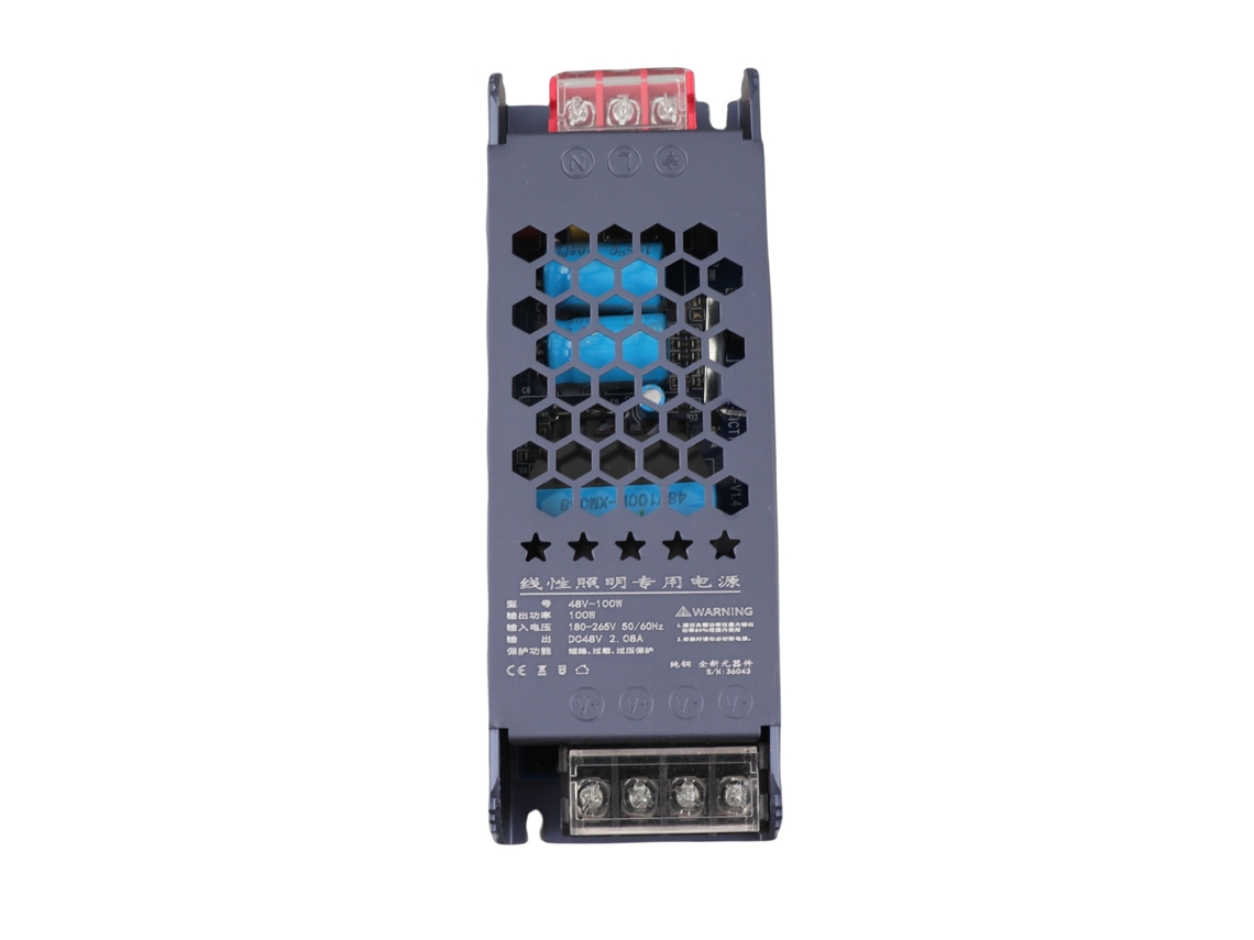 Fuente De Alimentación Conmutada Led Driver Transformador De Luz Magnética Negro 48v Ca180‑250v