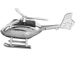 Adorno Solar Para Salpicadero Con Aromaterapia, Helicóptero Giratorio De Aleación De Zinc Plateado