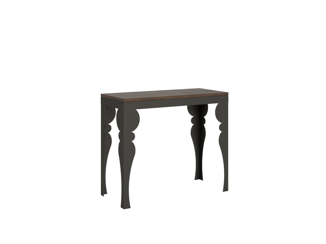 Consolas Paxon Small Evolution Extensible hasta 196 cm ITAMOBY (90 x 40 x 77 cm - Paneles de Melamina - Nogal)