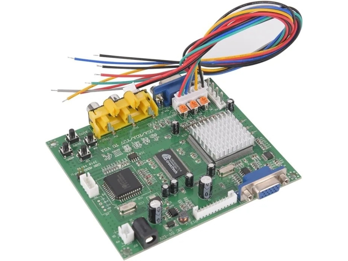El Convertidor De Vídeo Para Juegos Hd Rgb/cga/ega/yuv A Vga Es Compatible Con