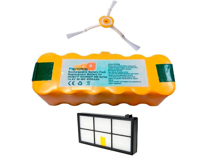 Pack Roomba Batería + Filtro Hepa + Cepillo Lateral serie 800, 900