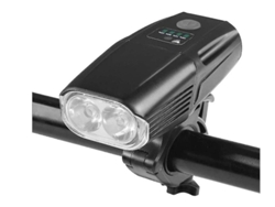 Conjunto Luz Bicicleta 6modos Pantalla/sensor Ipx8 Mtb/carretera Negra Yizhood