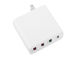 Cargador De Viaje Usb De 4 Puertos Pd18w Qc3.0 51w De Potencia Máxima, Seguro Y Rápido A6
