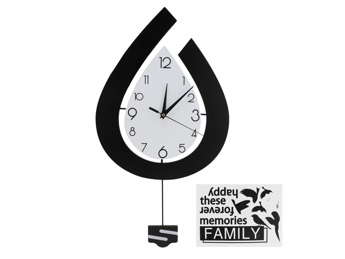 Reloj de pared silencioso de Baok-reloj, de estilo nórdico y con un diseño exclusivo para decorar salones, cafeterías, tiendas y hogares.