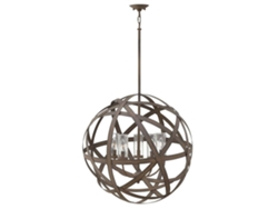 Luz de techo al aire libre HINKLEY (HK-Carson-5p) Carson Steel E14 5 Bulbos