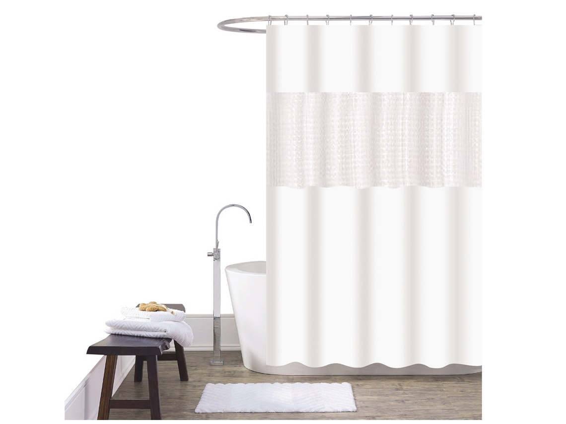 Cortina Bod Home Ducha Patchwork Poliéster Multicolor (180x180cm)