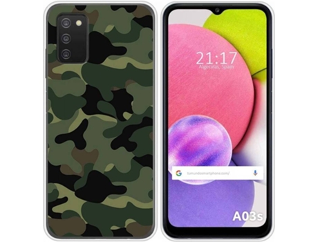 Carcasa Samsung Galaxy A03s TUMUNDOSMARTPHONE Camuflaje Multicolor
